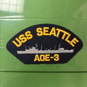 USS Seattle AOE-3 embroidered naval Patch